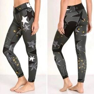 Beyond Yoga Lux Print Essential Yoga Pants in Winter Solstice Sz XS